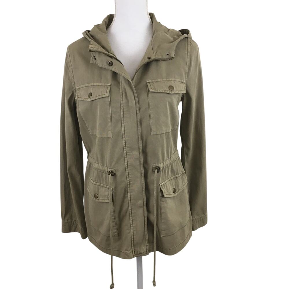 Forever 21 Hoodie Utility Jacket 100% Cotton Size Small